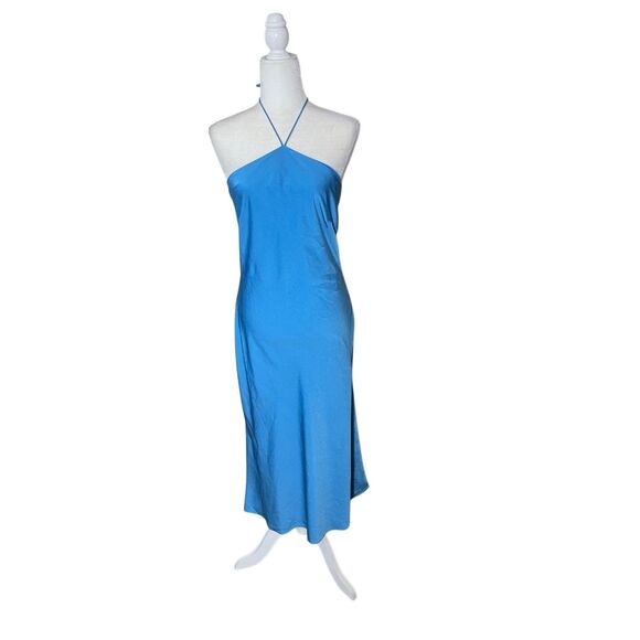 Greylin Yvonne Satin Halter Dress – Size Medium (High-End Boutique, NWT) - Picture 1 of 5